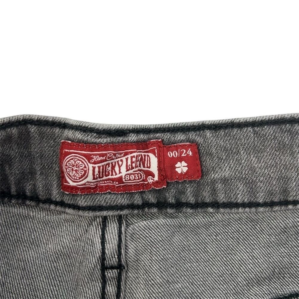 Lucky Legend Pink Floyd 3" Mid Rise Boy Short Rainbow embroidered grunge Size 0 - Picture 11 of 13
